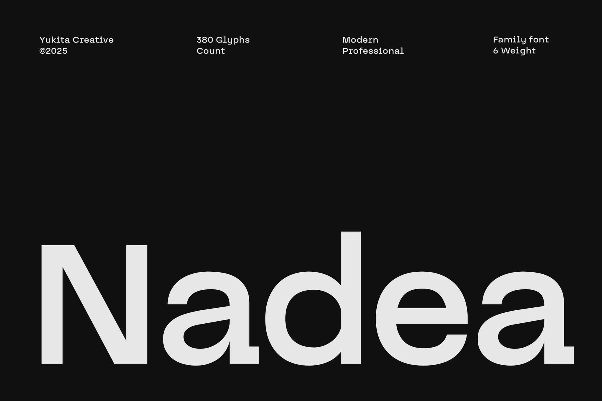 Nadea 字体家族 Nadea Font Family